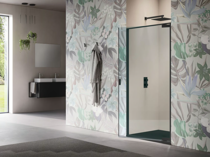 PYXIS - Single swinging pivot door for niche only by Samo