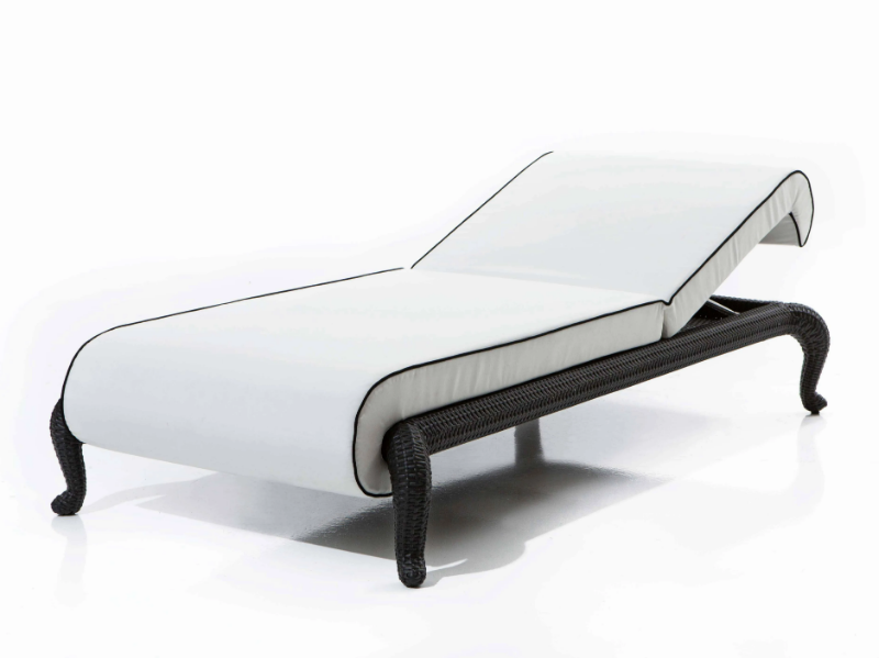 CANOPO - Recliner fabric sun lounger by Samuele Mazza Outdoor