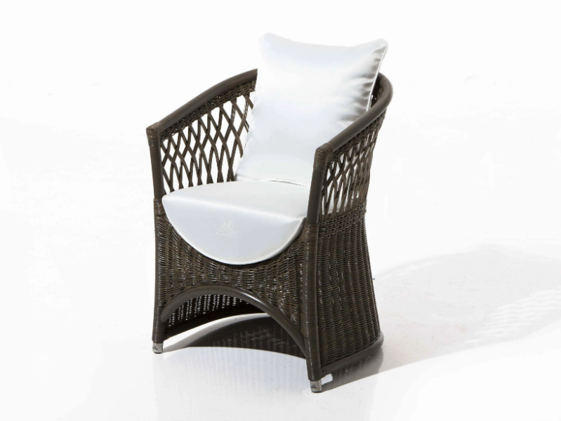 VEGA - Upholstered garden fabric easy chair by Samuele Mazza Outdoor