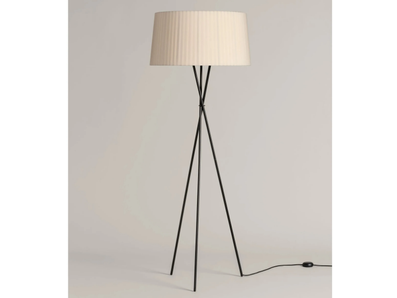 TRÍPODE G5 - LED metal floor lamp with dimmer by Santa & Cole