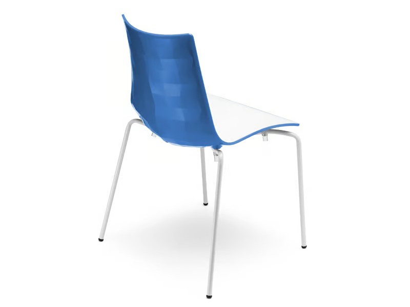 ZEBRA BICOLORE - Stackable steel chair by SCAB DESIGN