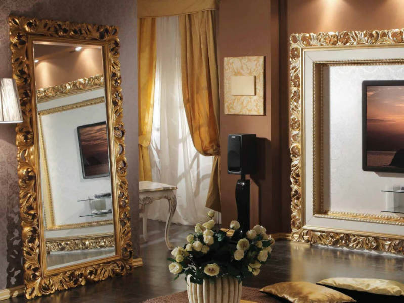 35TH ANNIVERSARY 2207 - Freestanding rectangular framed mirror by SCAPPINI & C