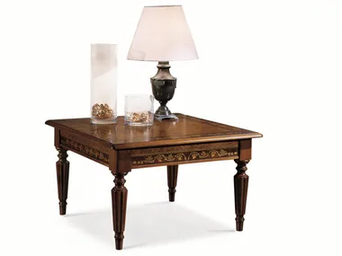 35TH ANNIVERSARY 891 - Square wooden high side table for living room by SCAPPINI & C