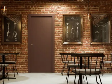 LACQUERED WITH JAMBS SLIDING DOOR - Wooden door by Scrigno