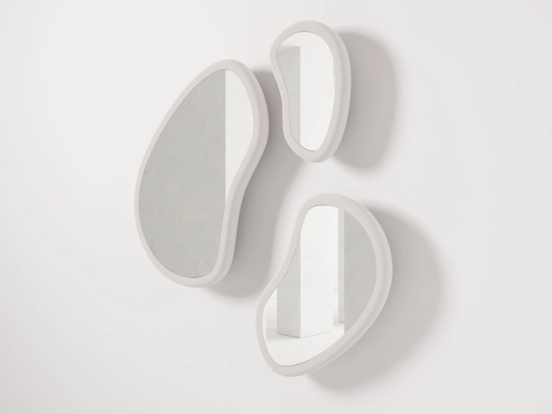 LAGHI - Oval framed wall-mounted mirror by Secolo