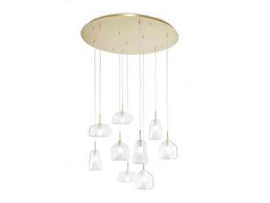 X-RAY 9 - Borosilicate glass pendant lamp by Sforzin