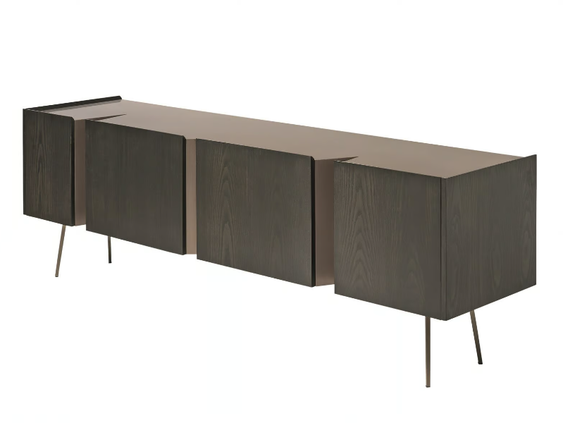 DEEP - Wooden sideboard with doors by Shake