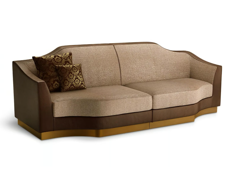BORGIA - Modular 3 seater fabric sofa by Sicis