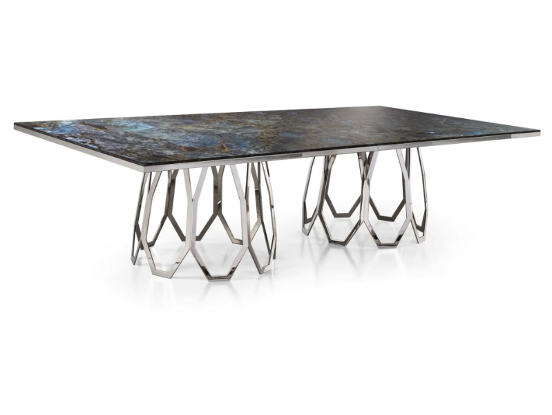 BORGIA - Rectangular marble table by Sicis