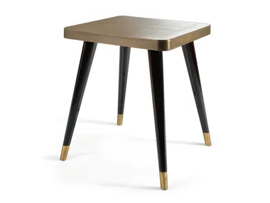 PEGGY - Square coffee table with glass or bronzed/smoked mirror top by Sicis