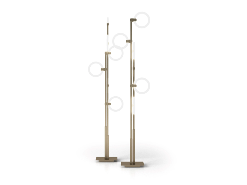 POLO - LED floor lamp in metal and methacrylate by Sicis