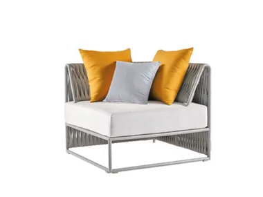 KALIFE - Corner fabric garden armchair by Sifas