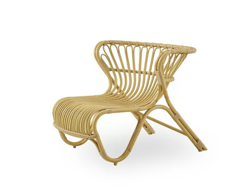 FOX EXTERIOR - Garden lounge chair in Alu-Rattan and ArtFibre by Sika Design