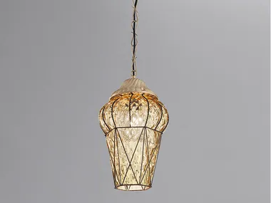 PIAZZA ES 114 - Murano glass outdoor pendant lamp by Siru