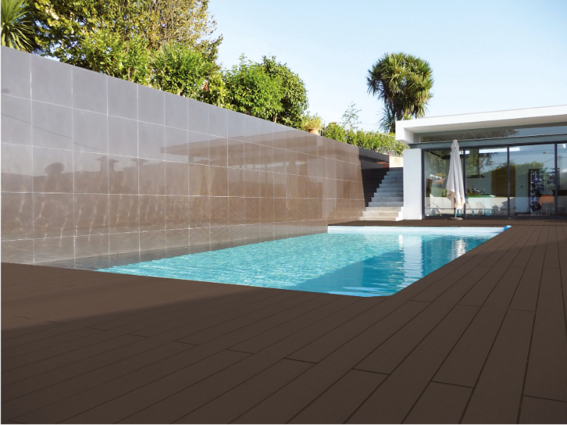 MARINA COMPACT - ARGILLA - WPC outdoor floor tiles by Skema