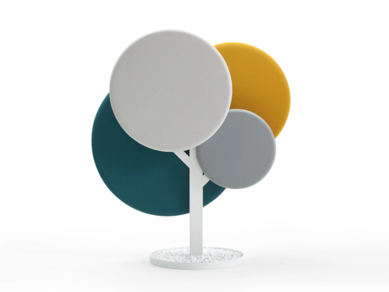 TRAMETES TREE A - Sound absorbing freestanding fabric office screen by Skema