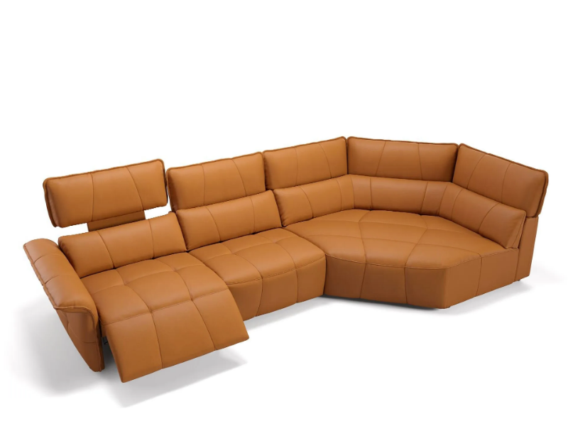 ADRIA - Corner leather sofa by Sofanella