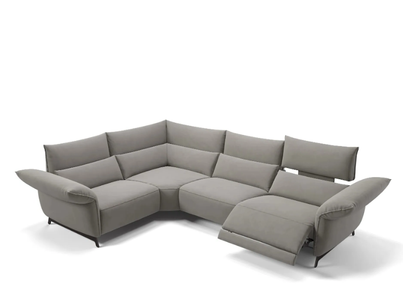 CUNEO - Corner fabric sofa by Sofanella