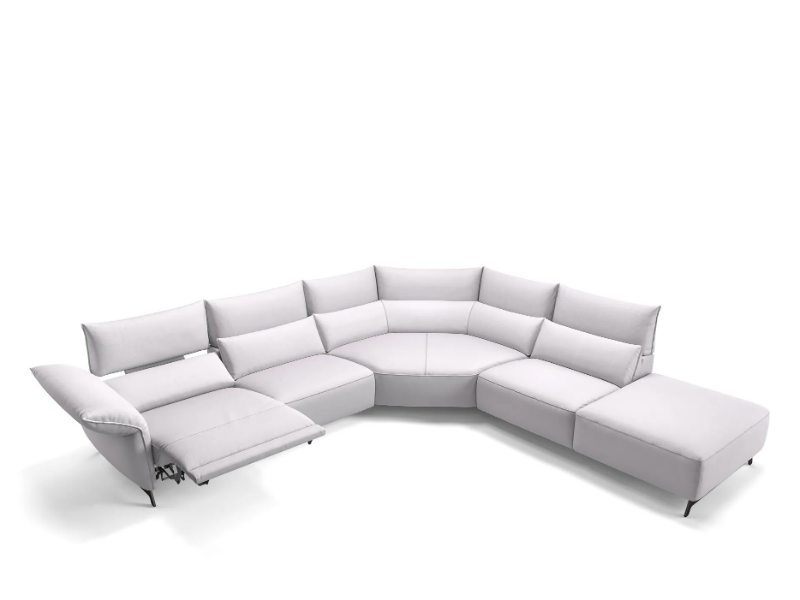 CUNEO - Corner leather sofa by Sofanella