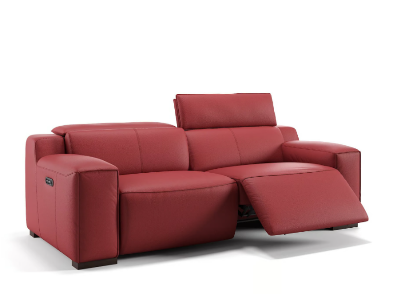 LORETO - 3 seater leather sofa by Sofanella