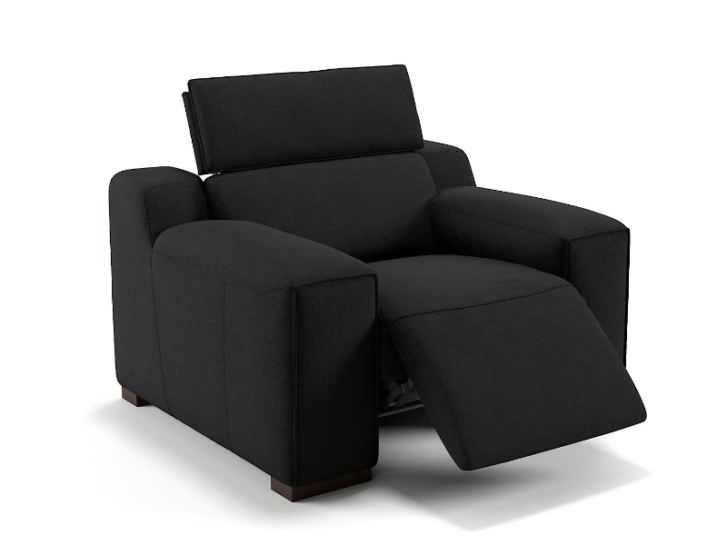 LORETO - Fabric armchair with armrests by Sofanella