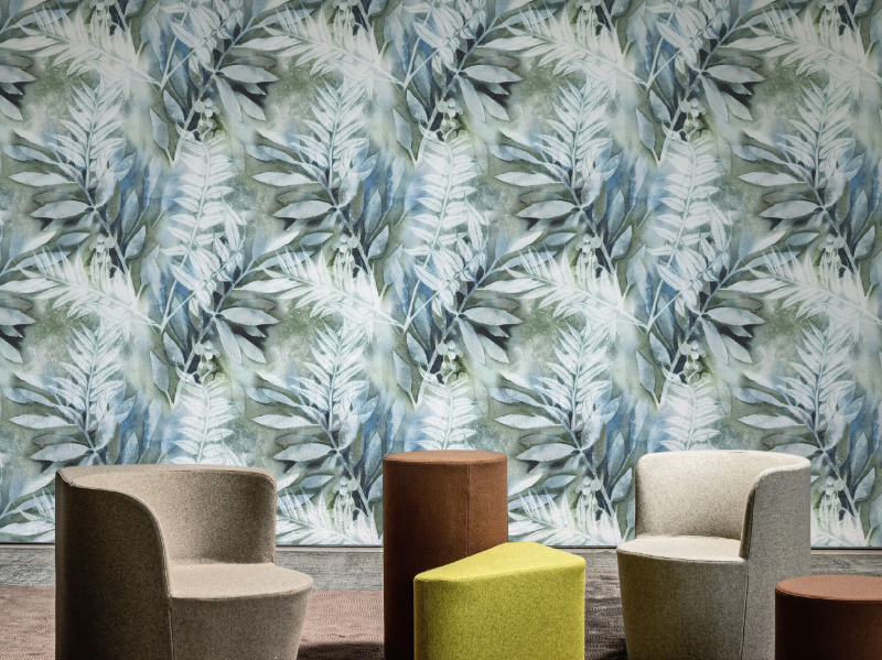 LEAF ON LEAF WPN 416 - Panoramic Tropical wallpaper by Spaghetti Wall