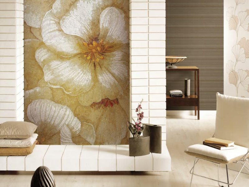 BLOOM FANTASY - Indoor/outdoor glass mosaic by STON