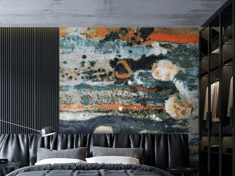 DUSK - Indoor/outdoor glass mosaic by STON