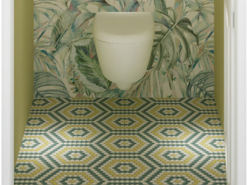 ESAGONA 23 - Indoor/outdoor recycled glass mosaic by STON