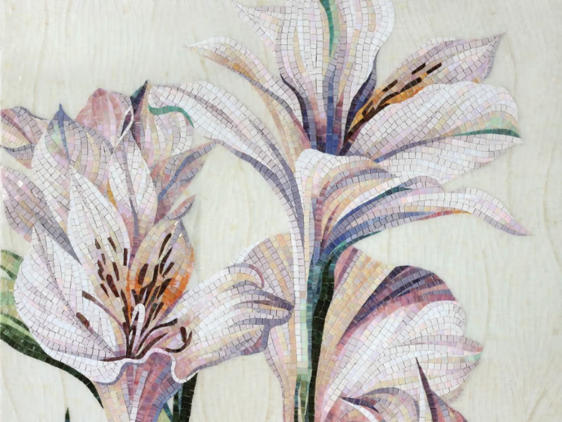 LILIUM - Indoor/outdoor glass mosaic by STON