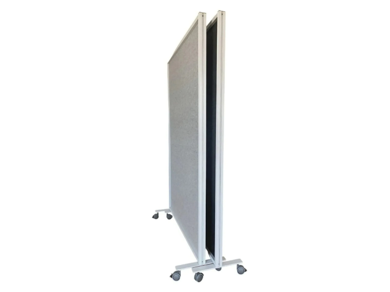 TOSCA - Sound absorbing fabric office screen with casters by STUDIO T