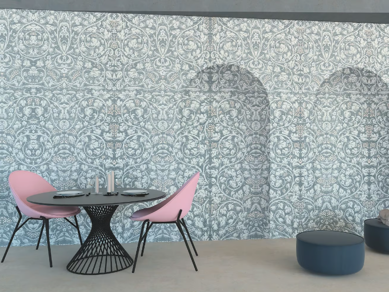 ART NOUVEAU - Ecological wallpaper with floral pattern by STYL’EDITIONS