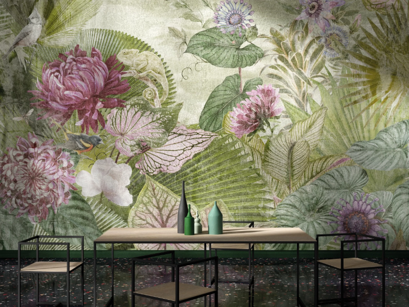 EDEN - Ecological wallpaper with floral pattern by STYL’EDITIONS