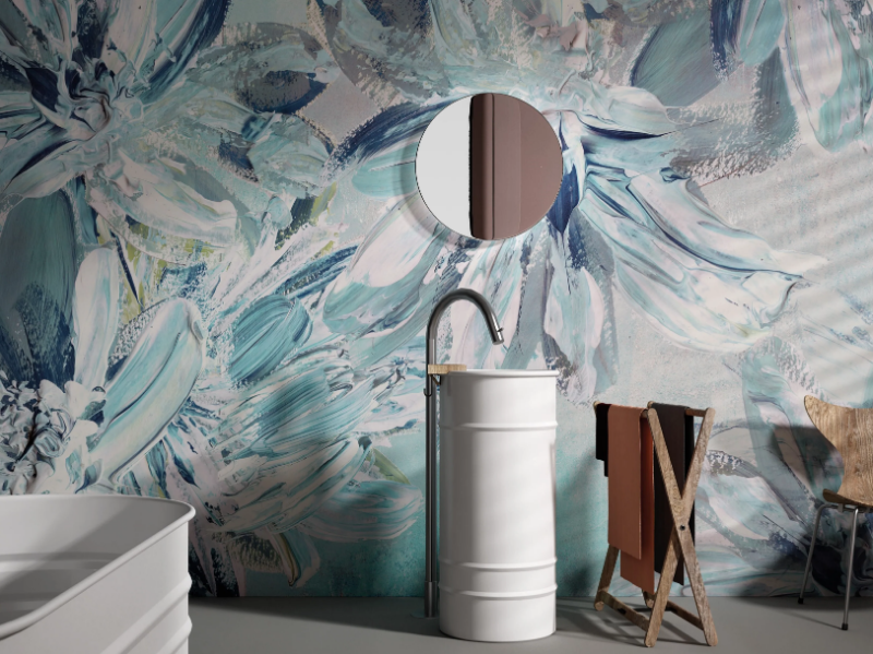 FIORITURA - Ecological wallpaper with floral pattern by STYL’EDITIONS