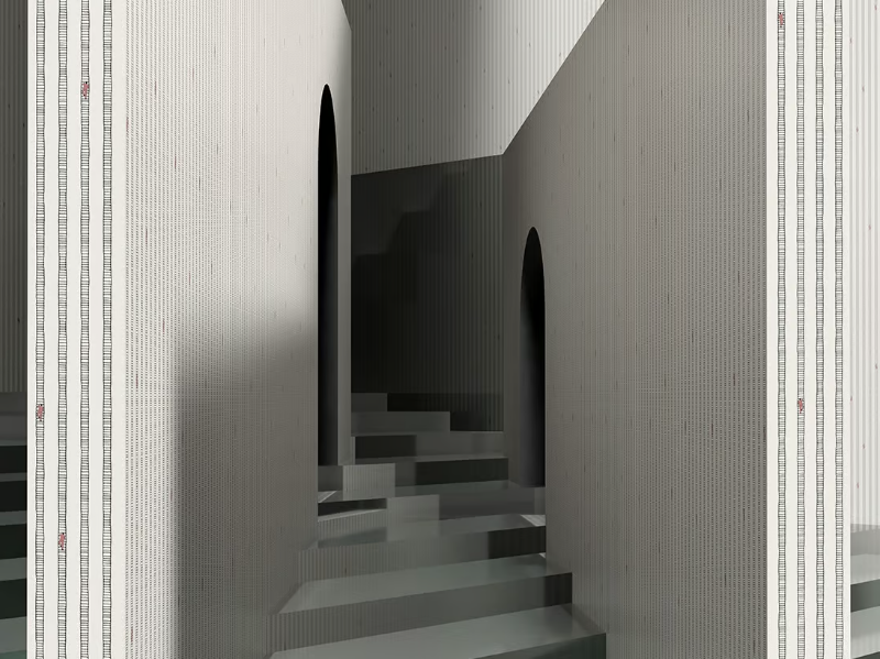 ICARO - Contemporary style motif panoramic glass-fibre wallpaper by STYL’EDITIONS