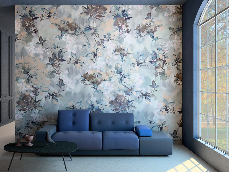 NOISETTE - Ecological wallpaper with floral pattern by STYL’EDITIONS