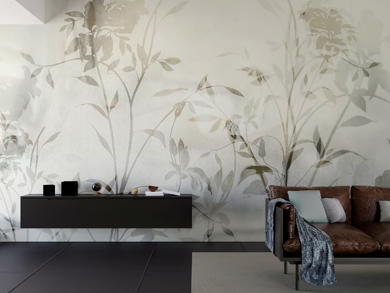 VELATURE - Wallpaper with floral pattern by STYL’EDITIONS