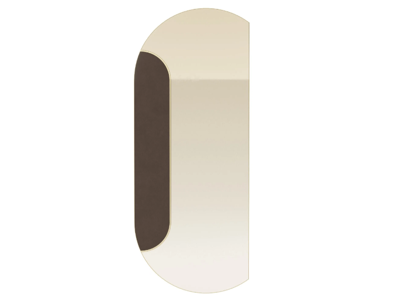 BRIDGE - Framed wall-mounted stainless steel mirror by Stylish Club