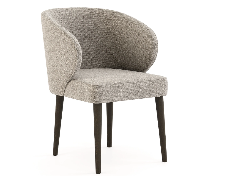 FORTUNE - Upholstered velvet chair with armrests by Stylish Club