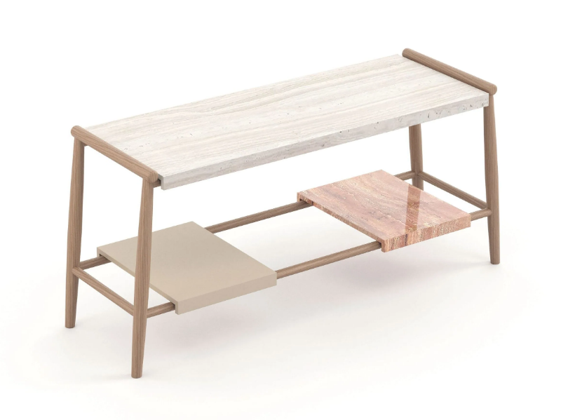 LANDFORM - Travertine console table by Stylish Club