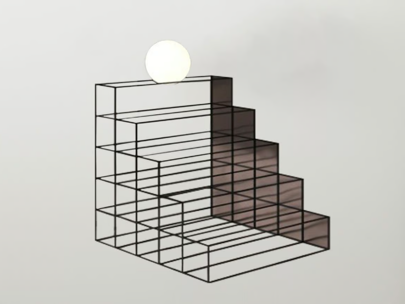 SHODY - Glass and aluminium floor lamp by SVITANOK