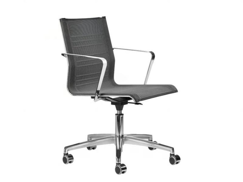 KEYPLUS 3152 - Mesh office chair with castors with armrests with 5-Spoke base by TALIN