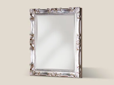 7952 - Rectangular framed wooden mirror by Tarocco Vaccari Group