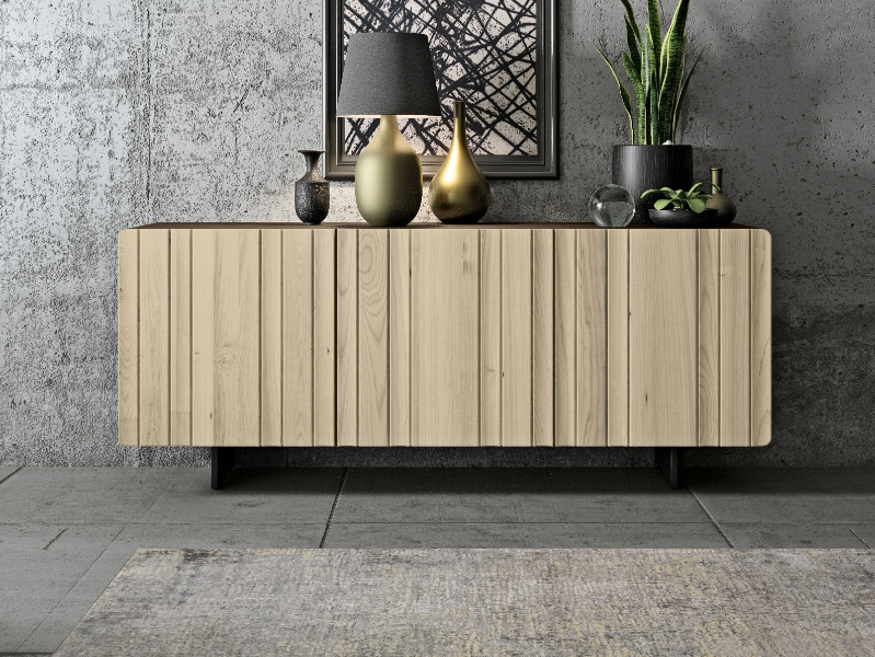 UN4020 - Wooden sideboard with doors by Tarocco Vaccari Group