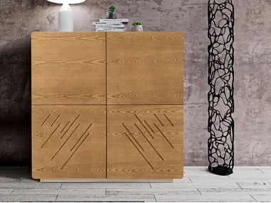 UN412-4 - Wooden sideboard with doors by Tarocco Vaccari Group