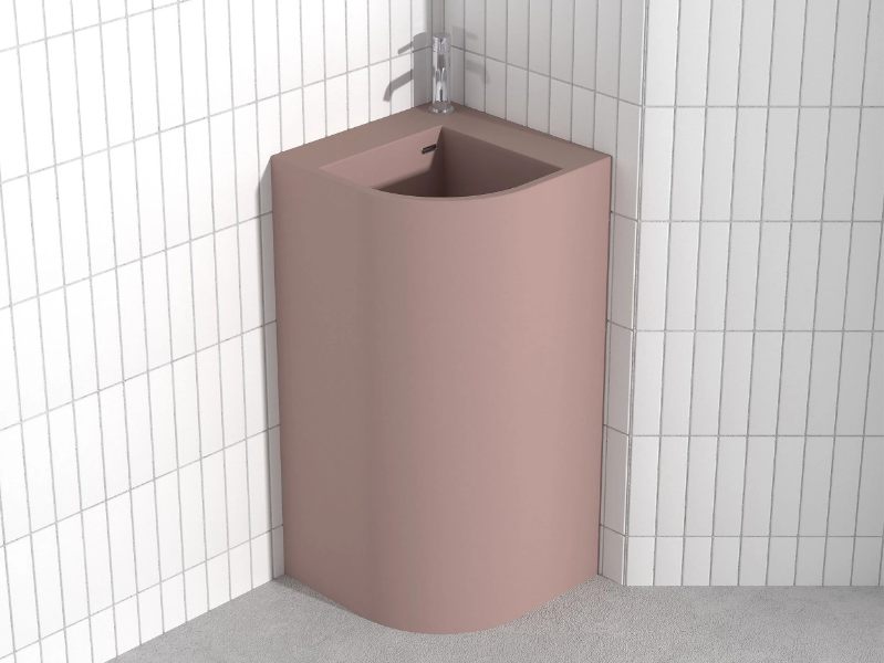ANGLE LATMA - Corner Pietraluce® washbasin by Technova