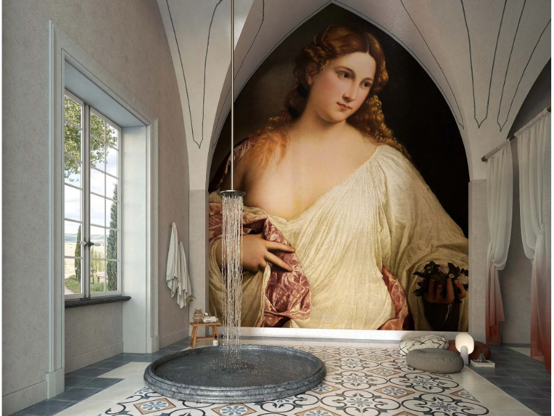 FLORA - TIZIANO VECELLIO - Nonwoven wallpaper by Tecnografica
