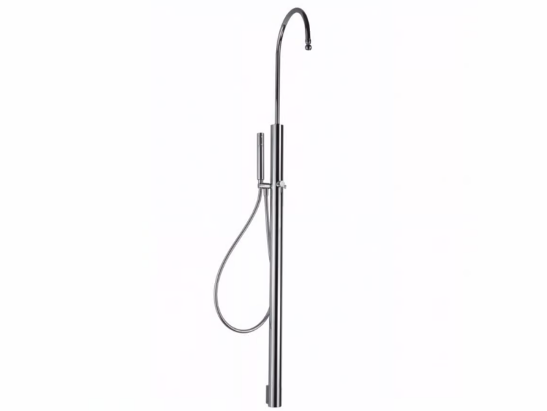 C1 - Floor standing brass shower panel with hand shower by Tender rain