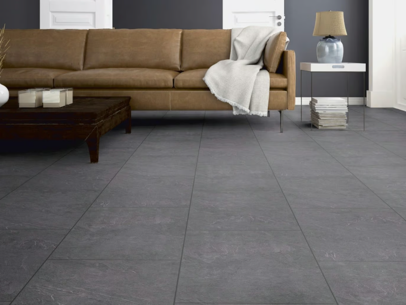 G12 STONE ANTHRACITE GREY - Laminate flooring with stone effect by Ter Hürne