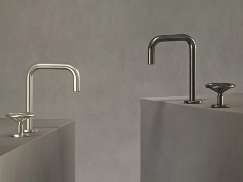 BROOKLYN - 2 hole countertop washbasin tap with aerator by The Watermark Collection